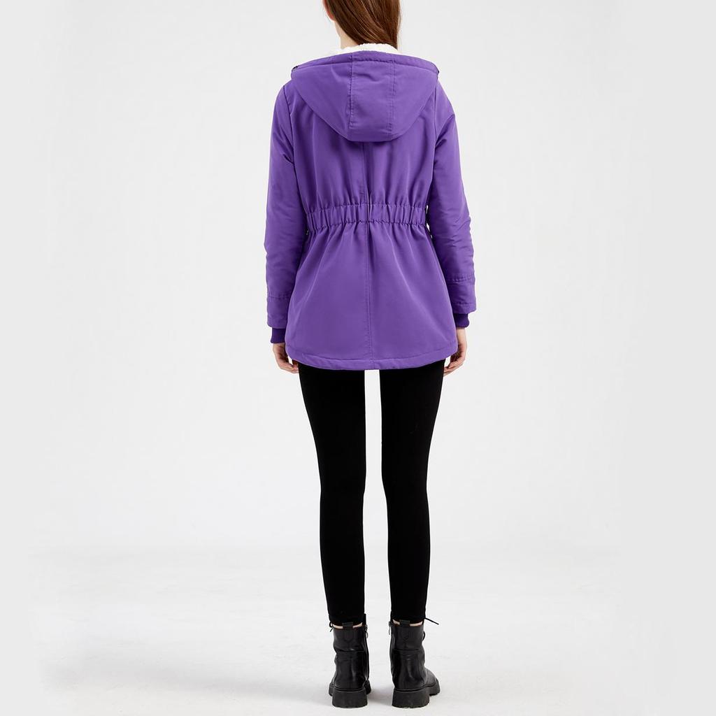 Женская зимняя теплая водонепроницаемая куртка-пуховик с ветрозащитным капюшоном на флисовой подкладке, стеганая утолщенная парка, зимнее пальто, лыжная верхняя одежда для улицы, S-5XL, большие размеры, большие размеры