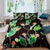 Комплект постельного белья с тропическим ботаническим рисунком, наброском луковичного кактуса, рисунком, пододеяльником, милыми пустынными растениями, пододеяльником с цветочным узором