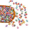 10pcs/Bag 6/8mm Cute Enamel Evil Eye Beads Alloy Charm Pendant For DIY Jewelry Necklace Making