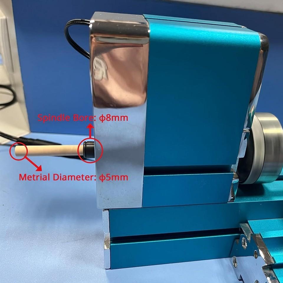Высокопроизводительный мини-металлический токарный станок, обработка мягких металлов, изготовление моделей своими руками, 36 Вт