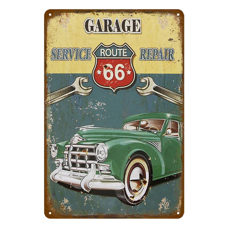 Винтажная металлическая табличка Route 66, Домашняя табличка, Металлический постер, Жестяная табличка, Настенные постеры, Ретро-эстетика, Декор комнаты, Настенное искусство, Украшение