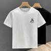 New Summer Men's Short-sleeved T-shirt Cotton American Printed Thin Short T-shirt Top