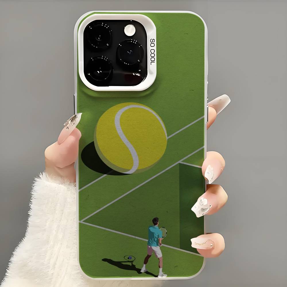 Спортивный чехол для телефона с теннисом Чехол для телефона для iPhone 14 16 15 11 12 13 Pro Max Mini Plus Ударопрочный чехол