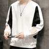 New Spring and Autumn Long-sleeved T-shirt Men's Loose Interior with Casual Zhongshan Sweater On Clothes