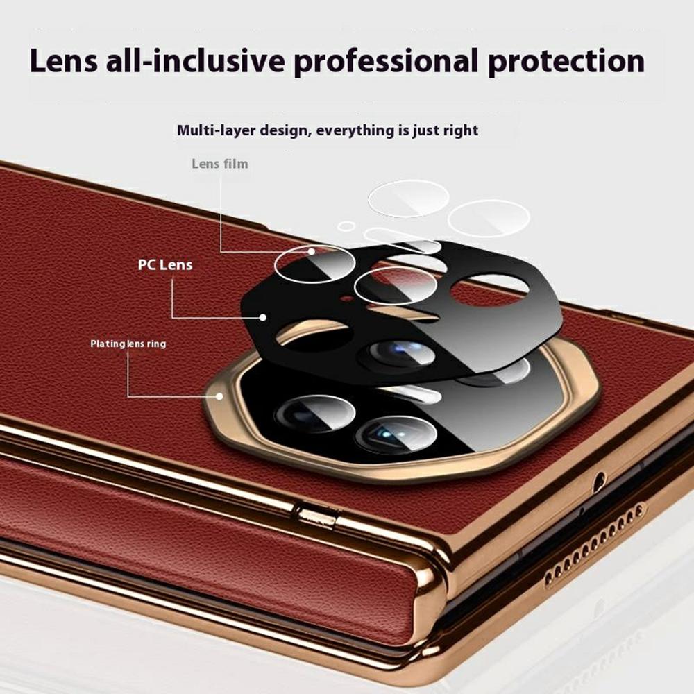 For Huawei Mate XT Ultimate Case Magnetic Hinge Leather+PC Kickstand Back Cover