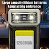 6 Modes Hat Clip Keychain Flashlight Rotatable Magnetic LED Emergency Light Portable Outdoor Camping Working Fishing Headlight