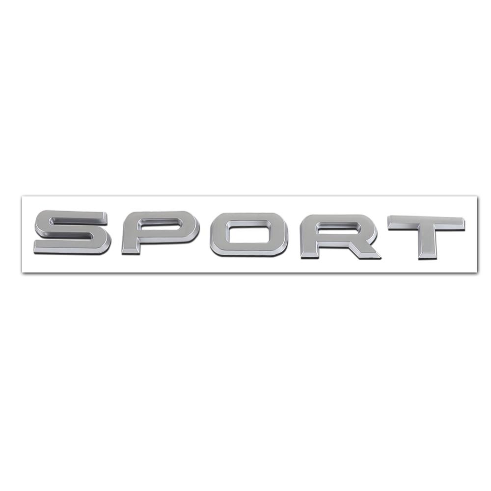 3D ABS Car Rear Trunk SPORT Badge Sticker Decor Accessories Auto Styling For Landrover Range Rover DXTE SVR Discovery Evoque Defender