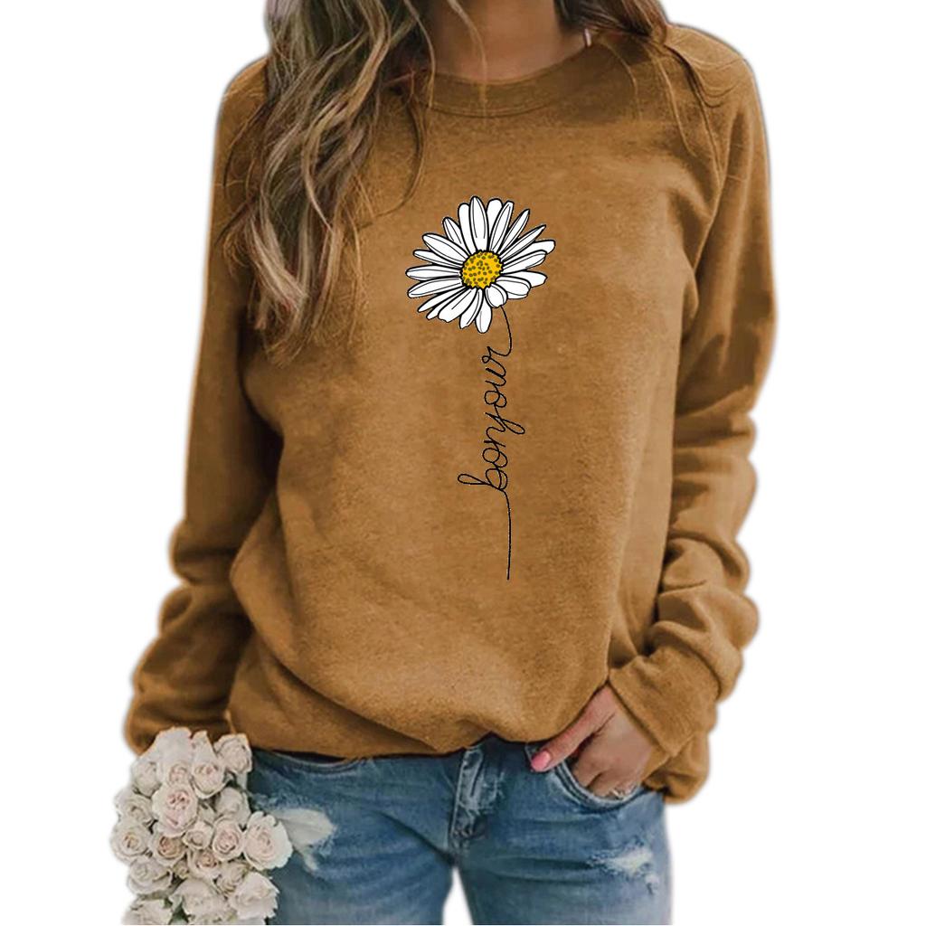 Винтажные пуловеры с принтом подсолнечника, женские рождественские повседневные свободные тонкие толстовки с капюшоном, женская 3d толстовка