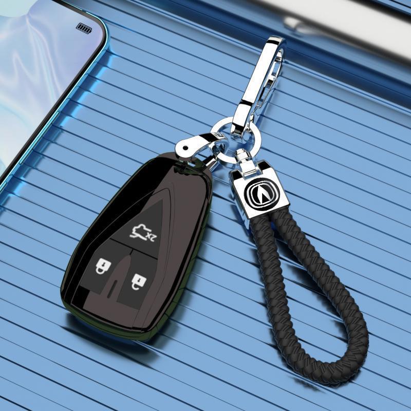 Changan CS75 Key Case, Full Wrap Shell, Enjoy Blue Whale Edition, 3-Button (For 2022/24 Models)