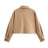 autumn new product European and American cross-border women's clothing street fashion casual big pocket jacket w050 924081