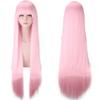 Аниме DARLING In The FRANXX 02 ZERO TWO Длинный парик Косплей Парик Ролевая игра Розовый цвет Cos парик + головной убор