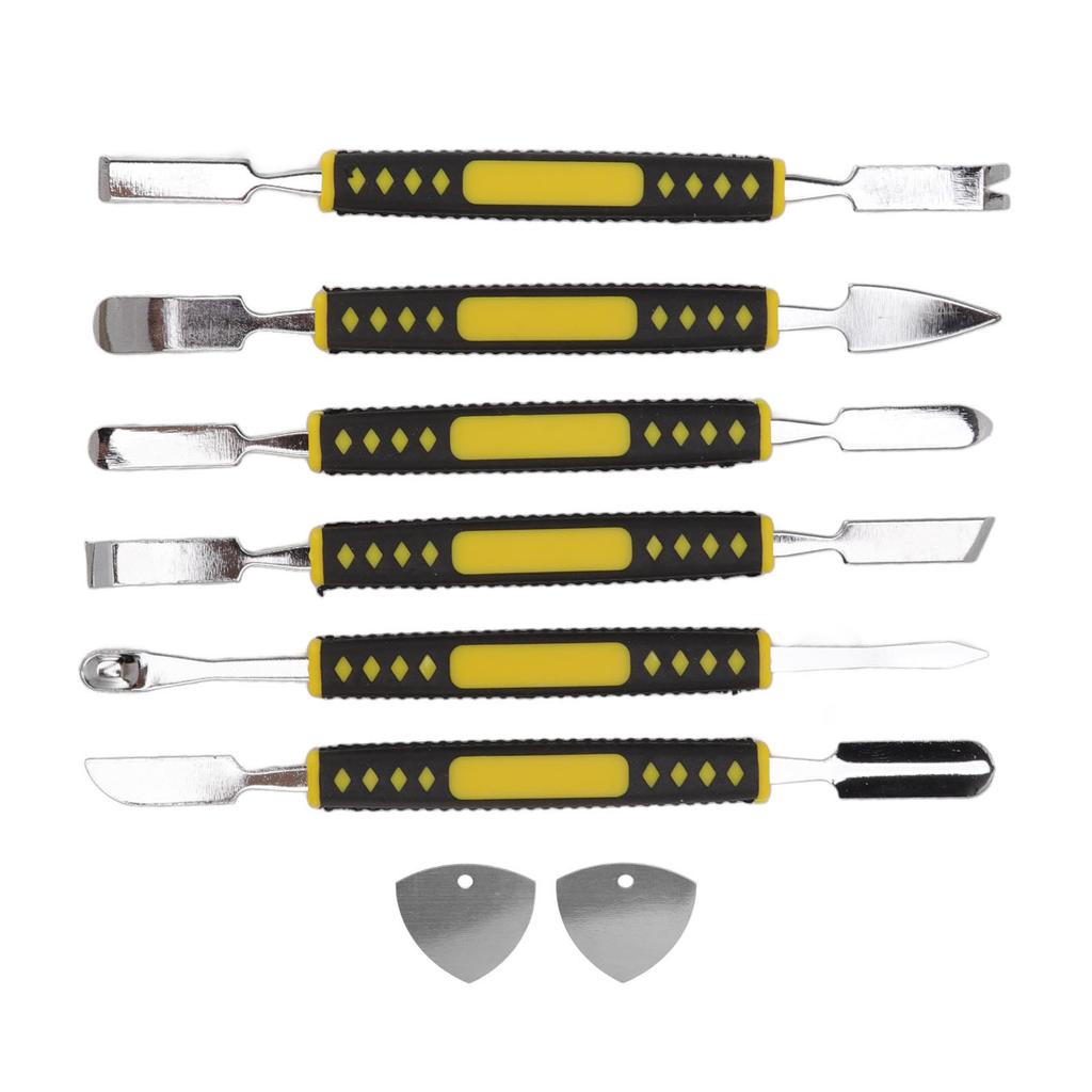 6Pcs Spudger Opening Pry Tool ABS Handle Alloy Steel Bar for Electronic Maintenance