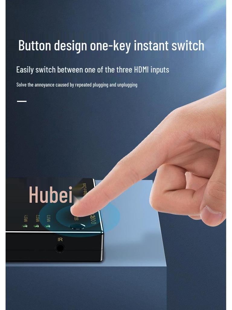 Переключатель HDMI 4K с пультом дистанционного управления: 5 в 1 выход, 3 в 1 выход, Конвертер высокого разрешения
