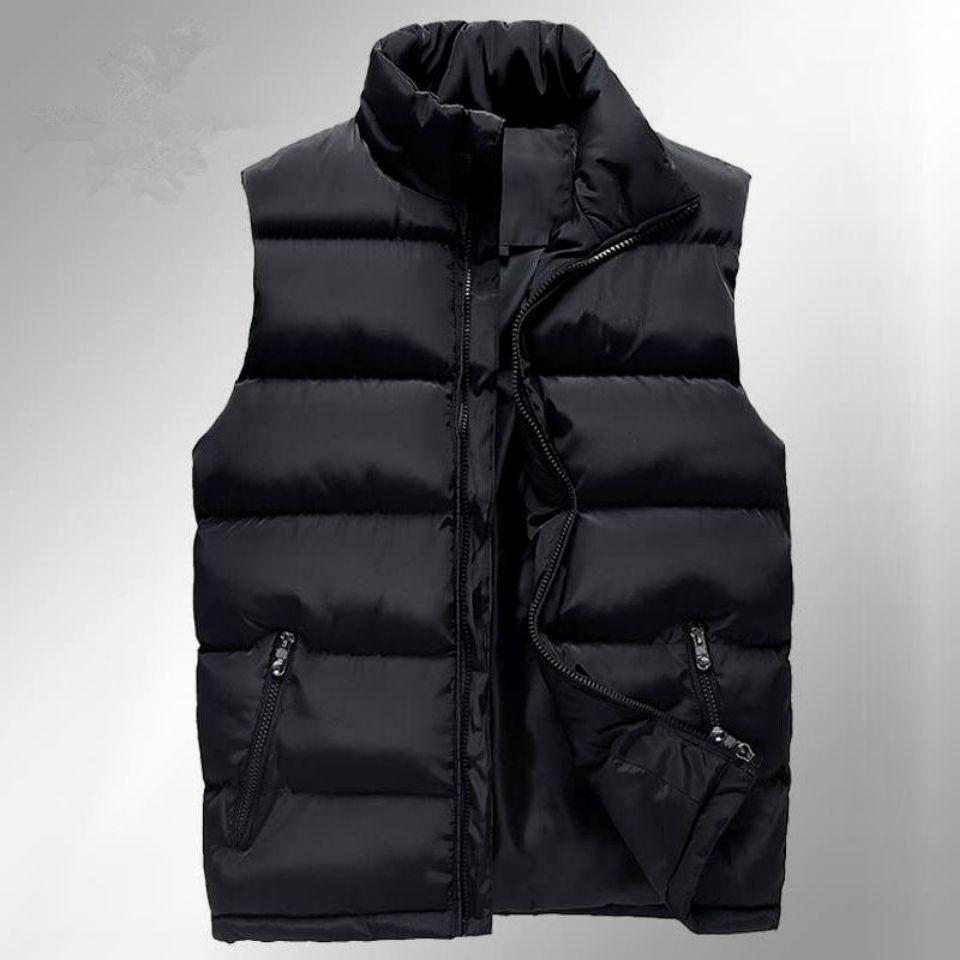 Жилет из пухового хлопка, мужская легкая куртка из пухового хлопка, утолщенная теплая куртка, большой размер, внутренняя и наружная одежда, жилет из хлопка, куртка