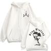 Stay Violent Brothers in Arms Skeleton Printed Zipper Hoodies Men Women Zip Up Hooded Sweatshirts Vintage Pullovers Jackets Coat