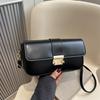 2024 Winter Retro Fashion Lock Buckle Crossbody Bag - Versatile, Stylish Small Square Bag for Women