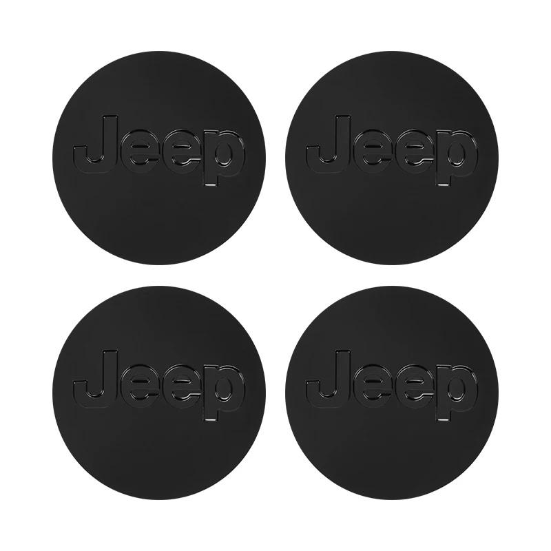 55/63mm Anti-Rust Hub Cap Cover for Jeep Renegade Wrangler JK JL Grand Cherokee Compass Patriot Liberty Wheel Center Protector PSLVW1