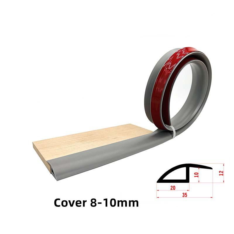 1M Self-adhesive Seam Strip Soft PVC Flooring Threshold Transition Sealing Strips Floor Threshold Anti-collision Seam Edge Trim