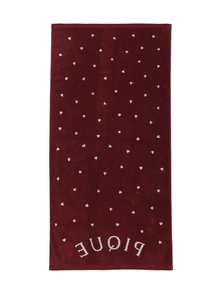 Gelato Pique Heart Logo JQD Bath Towel PWGG254569 Red F Women's