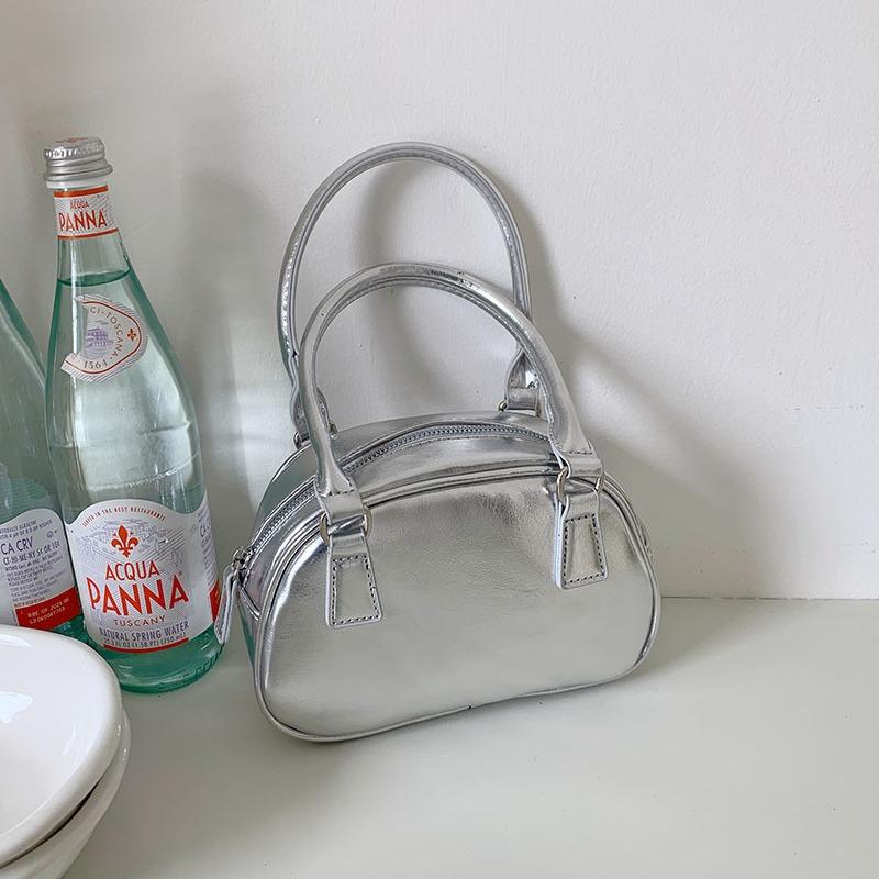 Красная сумка для женщин, осенне-зимняя новинка, модная корейская сумка-боулинг для ношения в руке, универсальная сумка через плечо, повседневная квадратная сумка