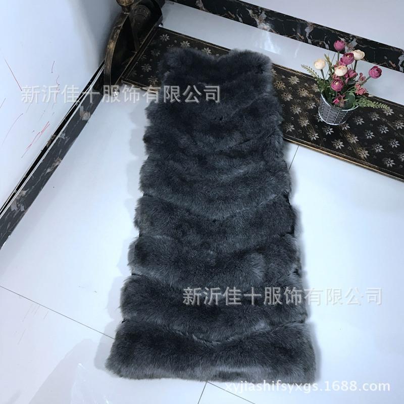 Осень и зима новый женский жилет из искусственного меха лисы длинный корейский вариант тонкий и тонкий пальто