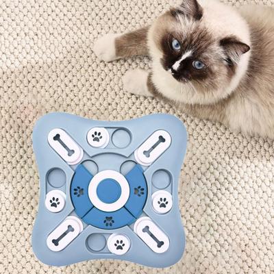 Игрушки для собак издающие звуки Медленная кормушка с нескользящим ковриком Нетоксичные интерактивные игрушки для собак Пластик без BPA Игрушки-головоломки для собак Кошка