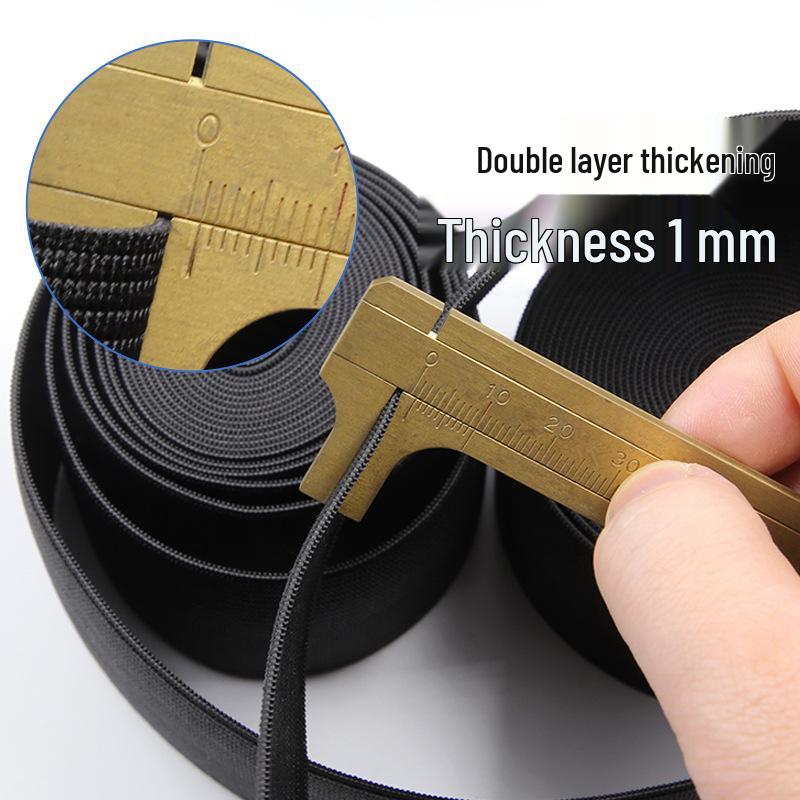 Толстые эластичные резинки для поясов одежды - Черные и белые