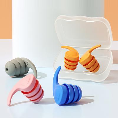 2 пары силиконовых берушей, звукоизоляция, защита органов слуха, защита от шума и храпа, удобные беруши для сна