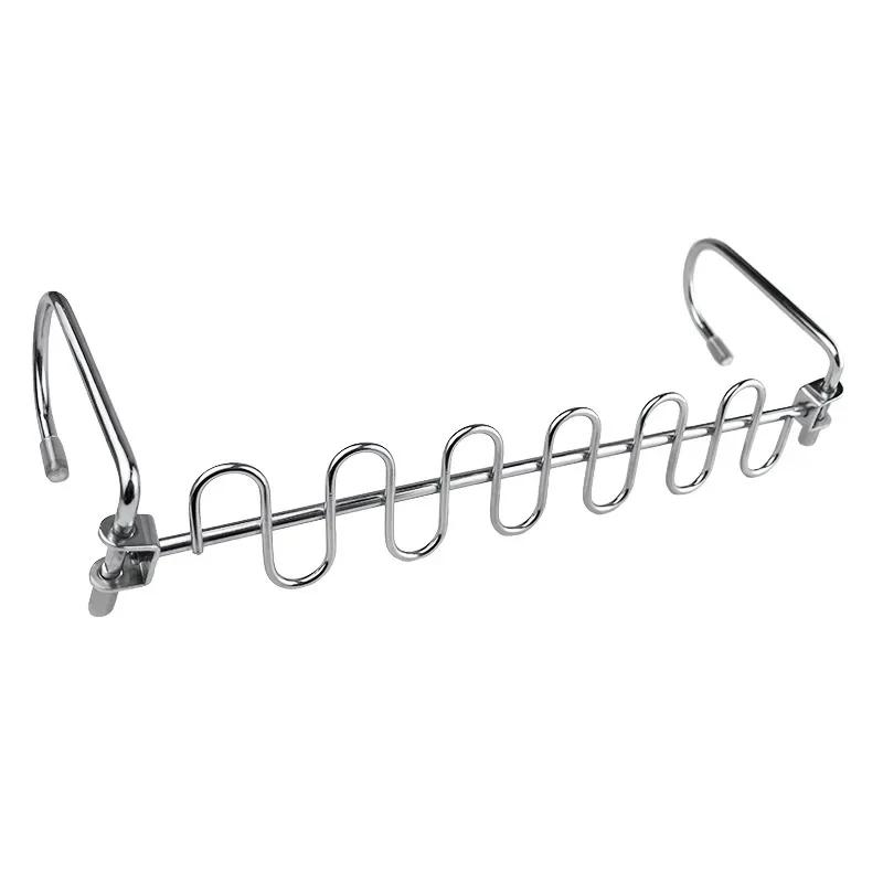 1pcs 37cm Multifunctional Space Saving Metal Hangers with Magic Hook 6 Hole Clothing Wardrobe Organize Hanger Holder