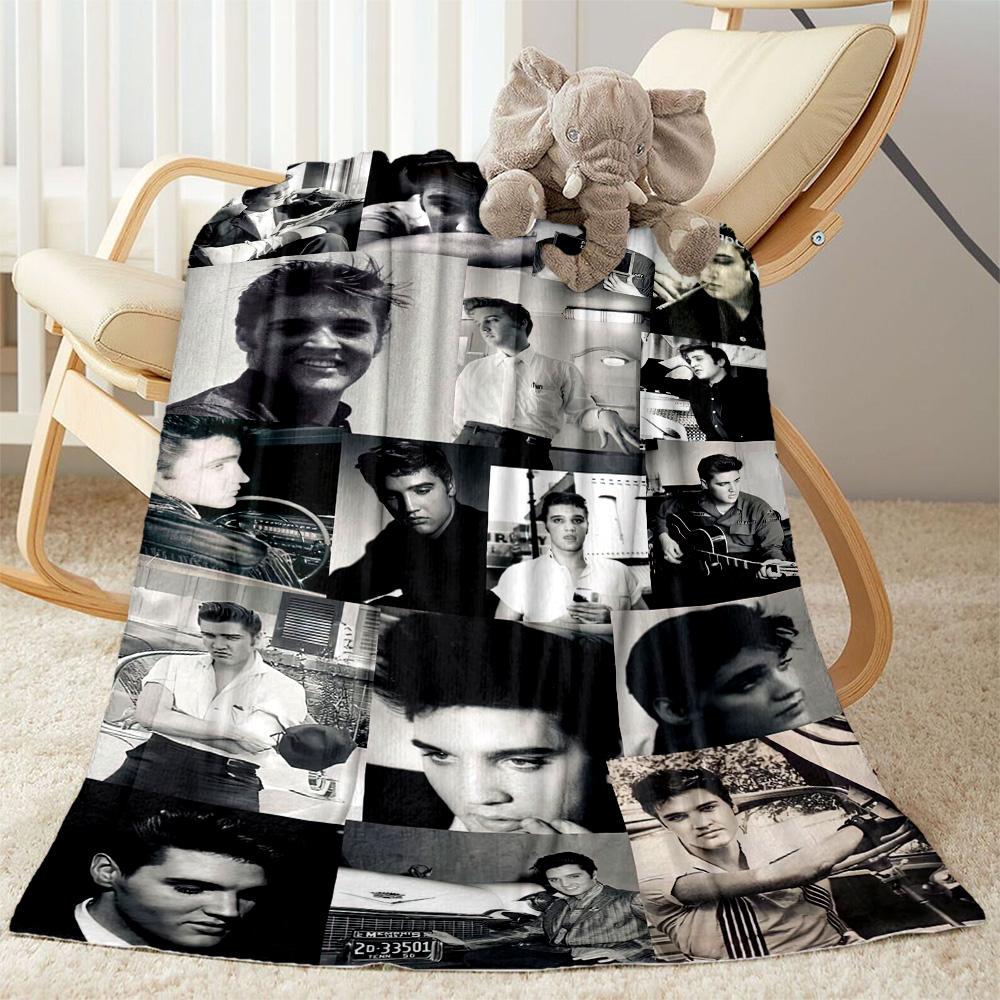 Elvis Blanket Soft Warm Cozy Perfect For Picnics Chair Couch Four Seasons Universal Modern Best Holiday Gift For Friends Family