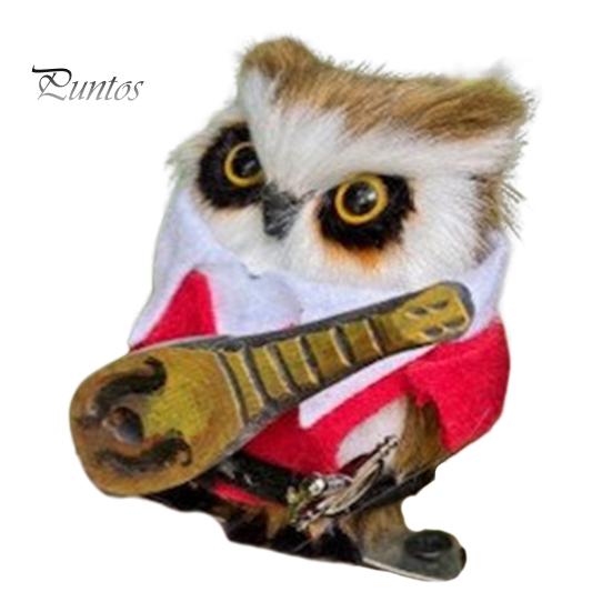 Деревянная фигурка совы, мини-магнитная плюшевая сова, дикая природа, птица, животное, статуэтка для детей, рождественский подарок на День благодарения