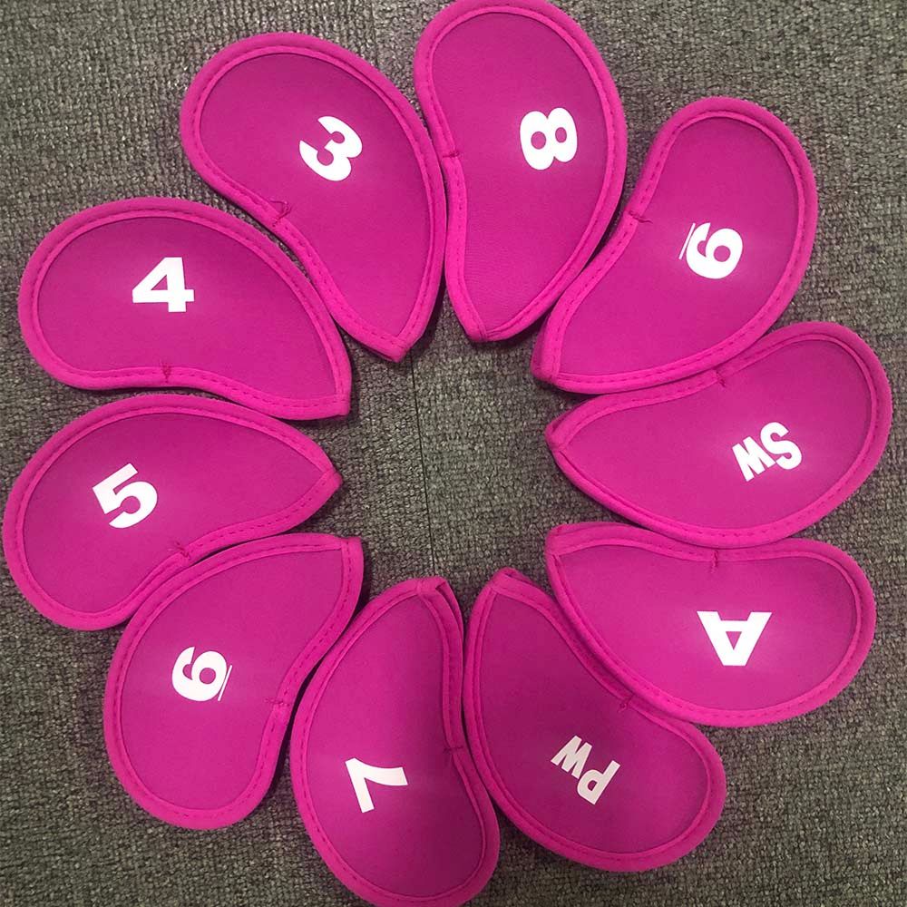 Iron Covers Set Protective Golf Head Cover Iron Pole Cover Golf Iron Headcover Golf Club Protector