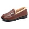 Women Winter Fleece Lined Loafer Shoes Outdoor Anti-Slip Low-Top Shoes for Female Warm Fur Lined Shoes Flat Platform Shoes