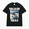 Tralalero Tralala Funny Shark Meme T-shirt Gifts Women's Fashion Gothic Vintage T-shirts WOMEN Casual Humor T Shirt