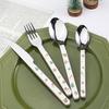 HANYANG Stainless Steel Tableware Family Hotel Supplies Steak Knife, Fork and Spoon Set Western-style Tableware