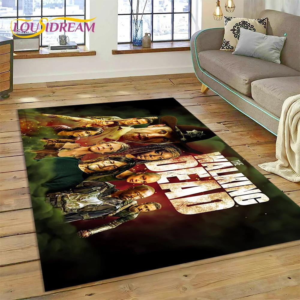 3D Ходячие мертвецы Линкольн TWD ТВ Ковер Ковер для гостиной Спальни Домашний декор, Напольный коврик Нескользящее украшение для дивана Придверный коврик