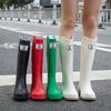 Высокие женские водонепроницаемые ботинки, нескользящие и износостойкие, дождевые ботинки, модная корейская версия, верхняя одежда для взрослых, водонепроницаемые сапоги, дождевые сапоги