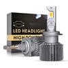 Car LED Headlight Three Color Temperature High Power 65 Watt Copper Tube Heat Dissipation H4 H7 H1 H3 H11 9005 9006