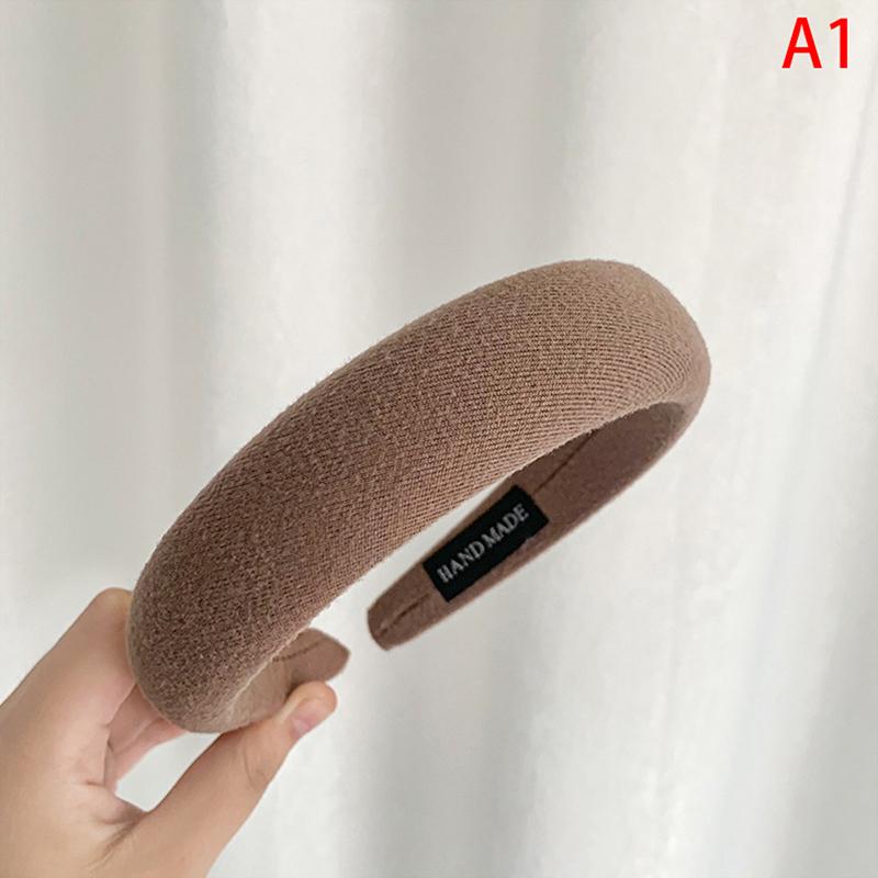 Padded Headbands Women Thick Velvet Hair Hoop Girls Sponge Hairband