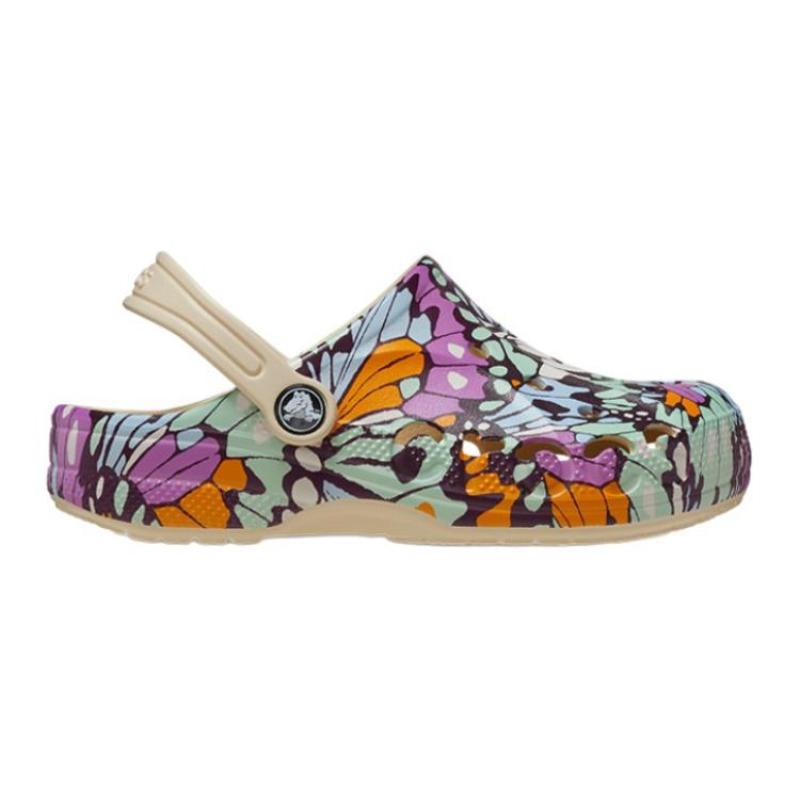 Crocs Модные и удобные детские сандалии белого, зеленого и фиолетового цветов, детская модель