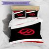 3pcs Duvet Cover Set (1*Duvet Cover + 2*Pillowcase, Without Core), Haas F1 Racing Team Print Bedding Set, Bedroom Decor, All‑Season, Gift