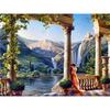 Diamond Painting Diamond Mosaic Rome Castle Princess Mountain Waterfall Mosaic Needlework DIY Rhinestone