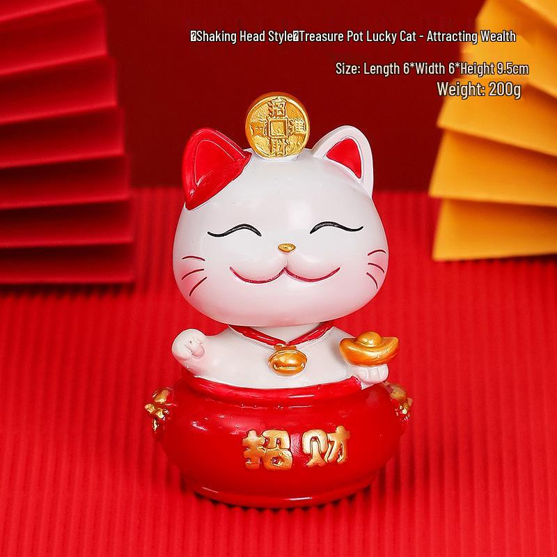 Счастливый кот смола держатель для мобильного телефона - Милое украшение для офисного стола, подарок