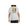 Nike Cartoon Smiley Face Print Logo Breathable Round Neck Short Sleeve T-Shirt Men Tops Gray DQ1886-012