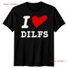 Мужская футболка с надписью Love DILFS, забавная футболка ко Дню отца, Лучший папа на свете, Papa Life, Daddy FD, винтажная, стираная, для повседневной носки, эластичная, мягкая