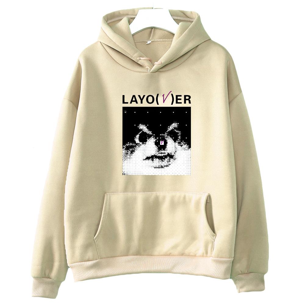 Толстовка с капюшоном V Love Me Again, модные женские толстовки с принтом Harajuku, толстовки с капюшоном унисекс, осенне-зимняя одежда, винтажный пуловер