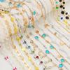 1 метр стеклянные хрустальные бусины подвески цепочки для ожерелий медные металлические звенья цепочки для браслетов оптовая партия для изготовления украшений своими руками аксессуары