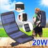 20W Solar Folding Bag: Portable 8W 5V USB Outdoor Mobile Phone Charger