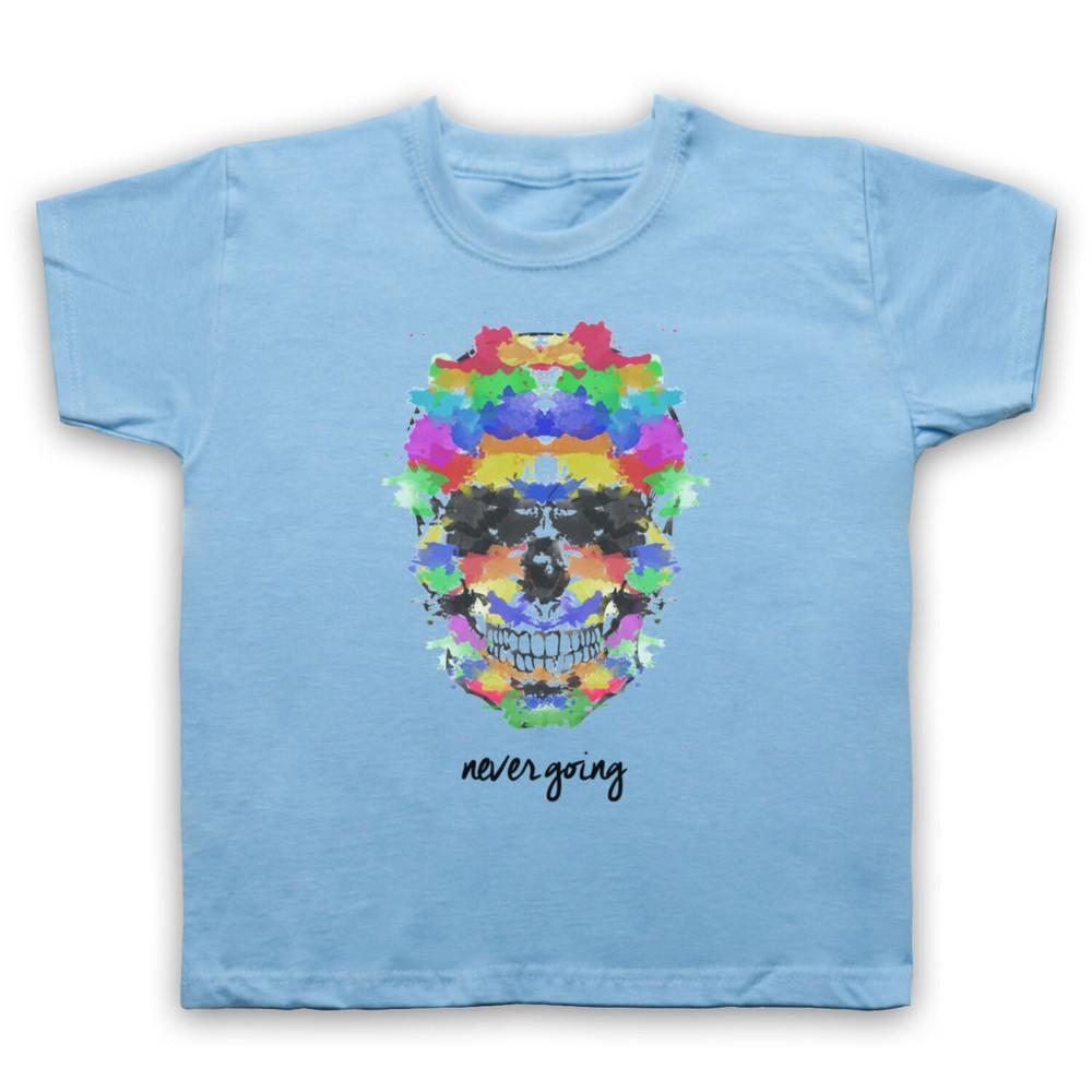 Ink Skull Never Going Graffiti Painting Art Style Kids Childs T-Shirt