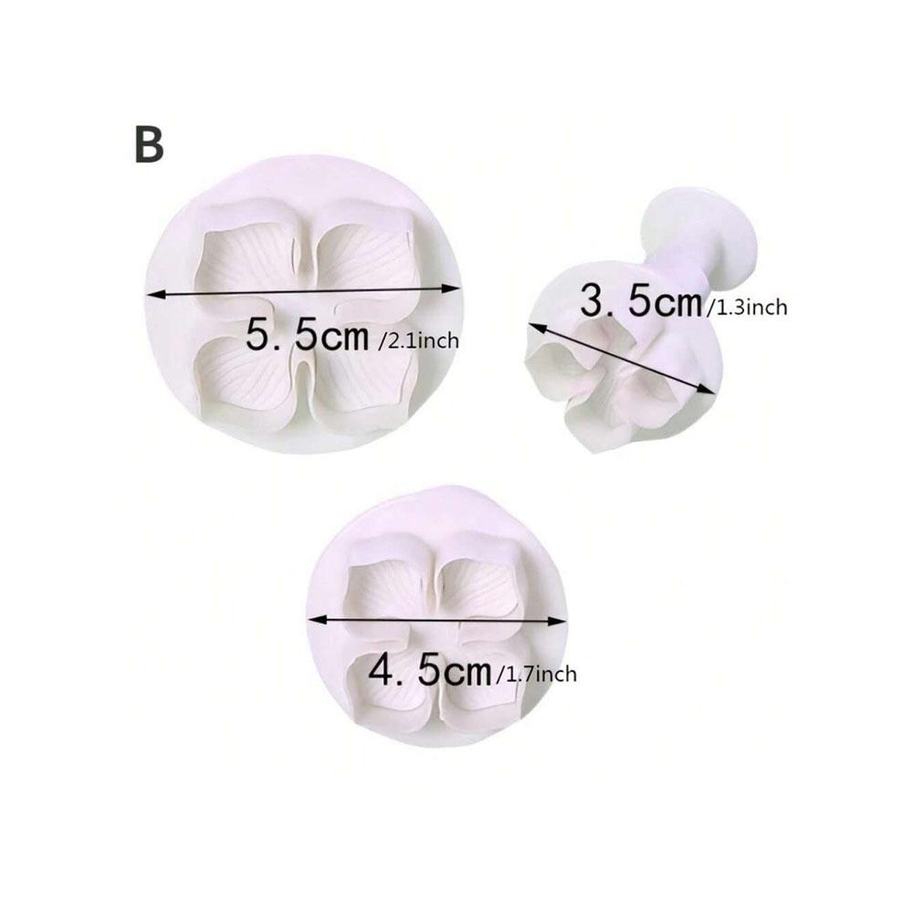 Форма для печенья Гортензия Цветок Мастика Сахарное ремесло Плунжерный резак Украшение для торта печенья Форма для цветка Инструмент для выпечки своими руками